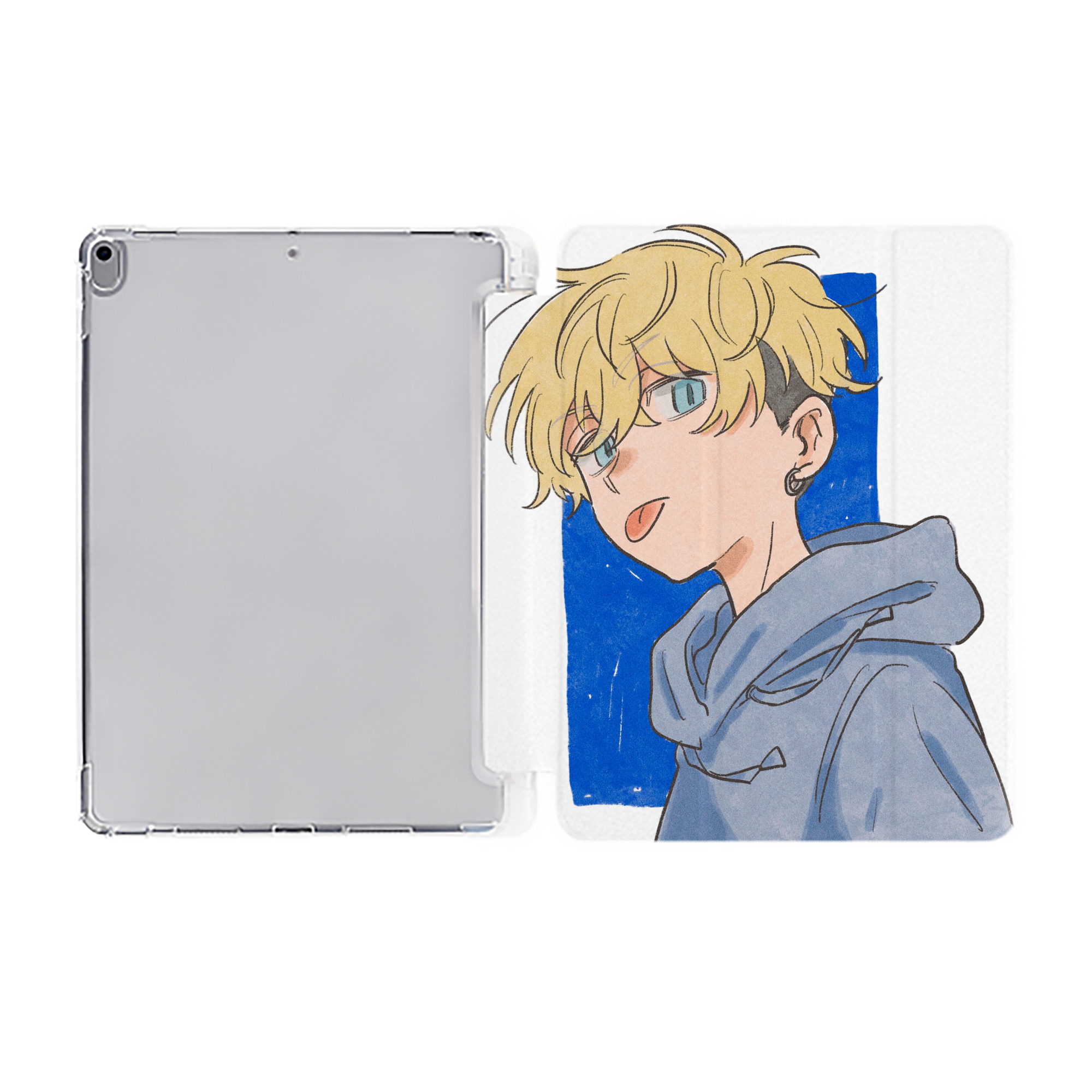 （画像用） 東京リベンジャーズ Tokyo Revengers IPad ケース ペン収納付き 三つ折りスタンド PUレザー×シリコン 対応機種9.5/10.5/10.9インチ